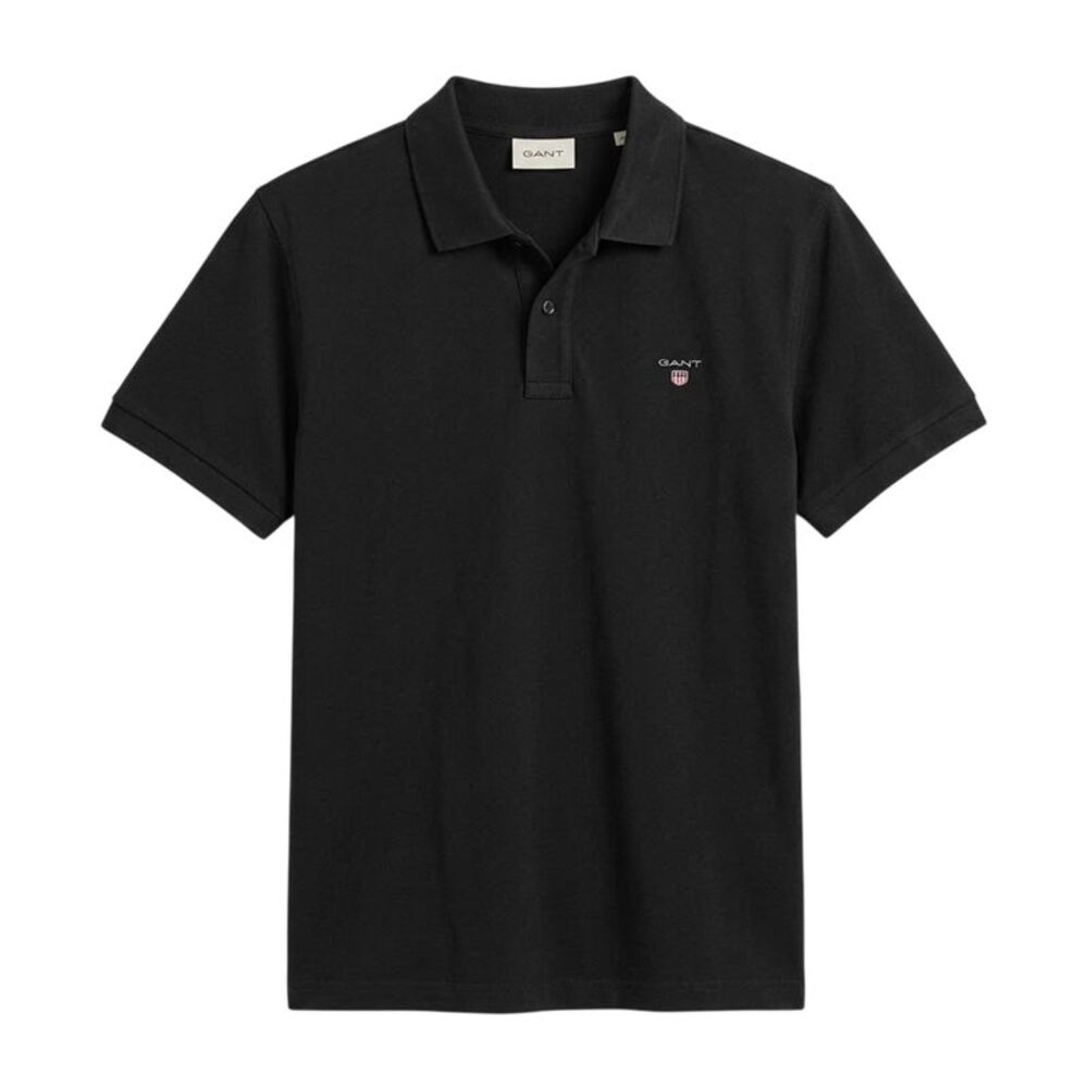 Gant Mens Pique Polo Shirt / Black